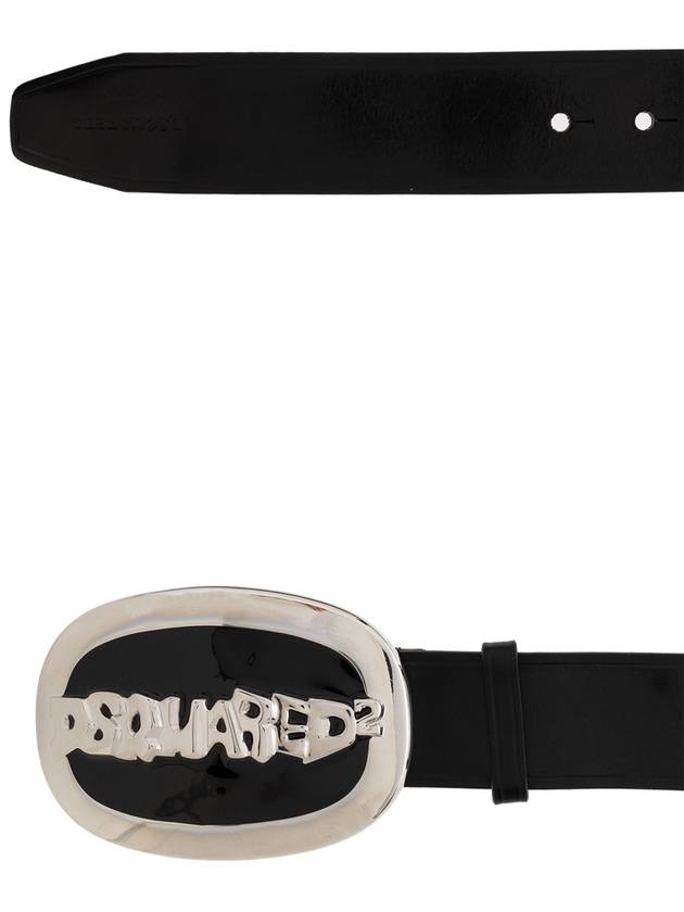 logo decorated leather belt BEM029312900001 - DSQUARED2 - BALAAN 5