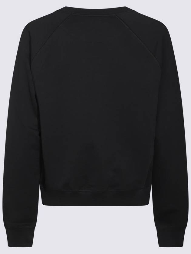 Embroidered Logo Cotton Sweatshirt Black - VIVIENNE WESTWOOD - BALAAN 5