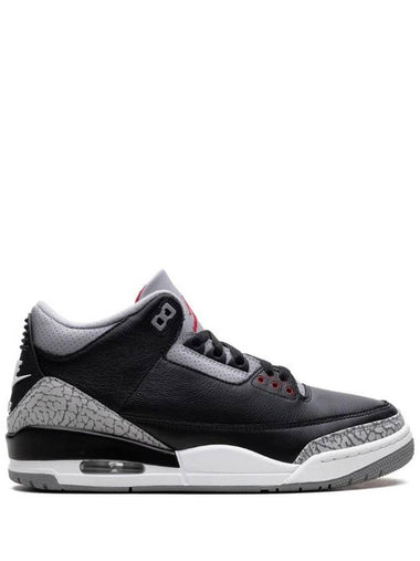 Jordan Air 3 Retro Low Top Sneakers Black Cement - JORDAN - BALAAN 1