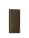 B-Cut Leather Two-Fold Long Wallet Brown - BURBERRY - BALAAN 2