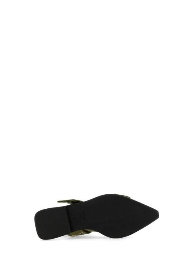 Feminine Buckle Slingback Strap Flat Kalamata - GANNI - BALAAN 6