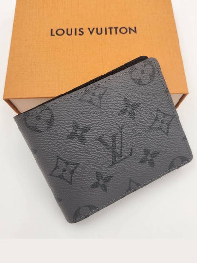 Monogram Eclipse Reverse Slender Half Wallet Grey - LOUIS VUITTON - BALAAN 2