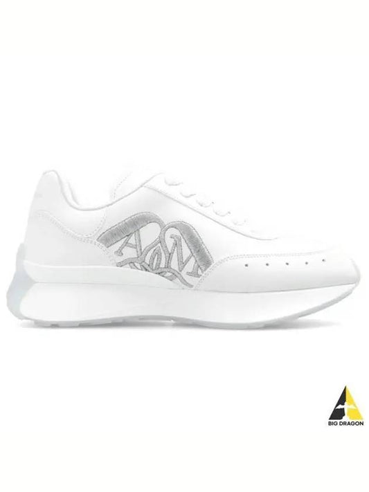 Sprint Runner Logo Low Top Sneakers White - ALEXANDER MCQUEEN - BALAAN 2