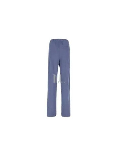 Logo Banding Sweat Straight Pants Blue - GANNI - BALAAN 2