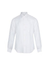 Men's Linen Long Sleeve Shirt White SW21ESH08WT - SOLEW - BALAAN 1