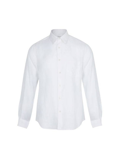 Premium Linen Long Sleeve Shirt White - SOLEW - BALAAN 2