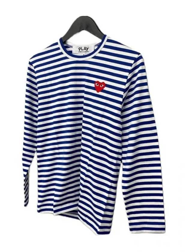 P1T164 2 Blue Striped TShirt - COMME DES GARCONS - BALAAN 2