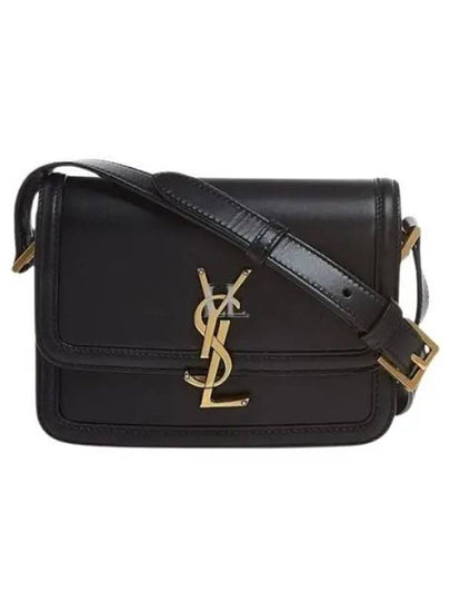 Gold Hardware Monogram Small Solferino Shoulder Bag Black - SAINT LAURENT - BALAAN 2