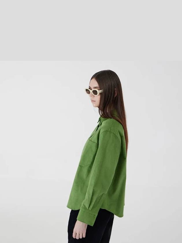 outer trendy corduroy shirt green - VOYONN - BALAAN 4