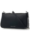 Empire Medium Leather Chain Link Shoulder Bag Black - MICHAEL KORS - BALAAN 3