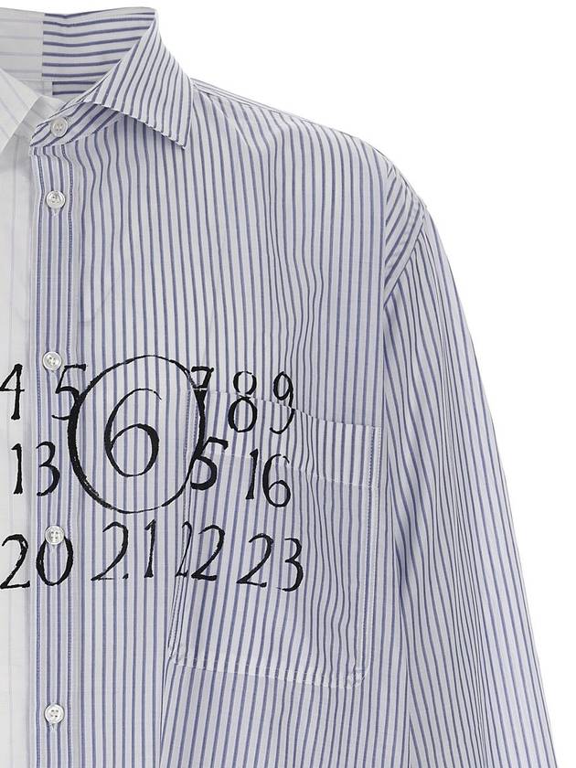 Mm6 Maison Margiela 'Numeric Signature Mm6 Maison Margiela' Asymmetric Shirt - MAISON MARGIELA - BALAAN 1