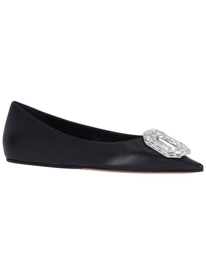 Amina Muaddi Flat shoes Black - AMINA MUADDI - BALAAN 2