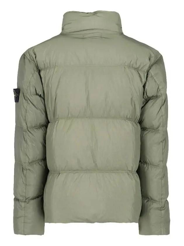 Garment Dyed Crinkle Reps Down Padding Olive - STONE ISLAND - BALAAN 3