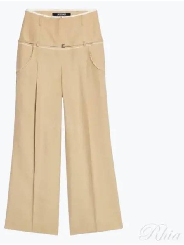 Le Pantalon Criollo Tailored Straight Pants Beige - JACQUEMUS - BALAAN 2