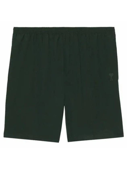Pocket Heart Logo Swim Shorts Ever Green - AMI - BALAAN 2