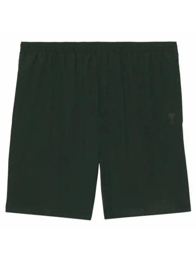 Pocket Heart Logo Swim Shorts Ever Green - AMI - BALAAN 1