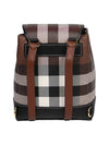 Check Mini Backpack Dark Brown - BURBERRY - BALAAN 3