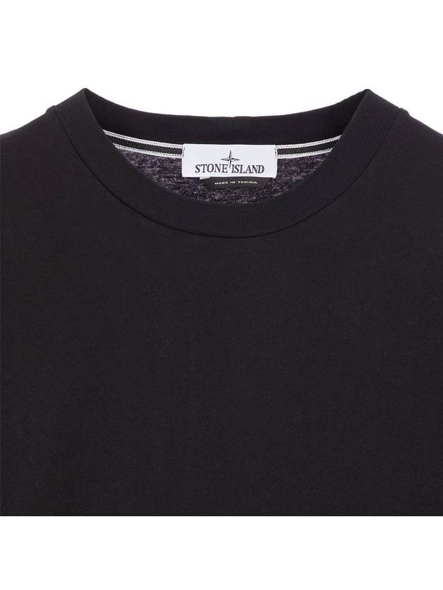 Compass Logo Round Short Sleeve T-Shirt Black - STONE ISLAND - BALAAN 4