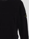 Raw Hand Cotton Crewneck Knit Top Navy - STONE ISLAND - BALAAN 4