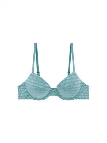 UNDERWEAR Women s Logo Pattern Mesh Push up Bra Mint 270845 - EMPORIO ARMANI - BALAAN 1