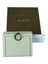 190392 496334 G steel logo hinge LOCK 3stage ivory bifold wallet - GUCCI - BALAAN 7