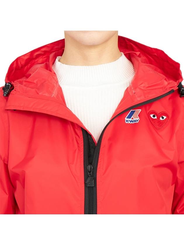 Small Heart Wappen Windbreaker Red - COMME DES GARCONS - BALAAN 9