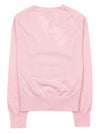 Boke Flower Embroidered Wool Cardigan Pink - KENZO - BALAAN 3