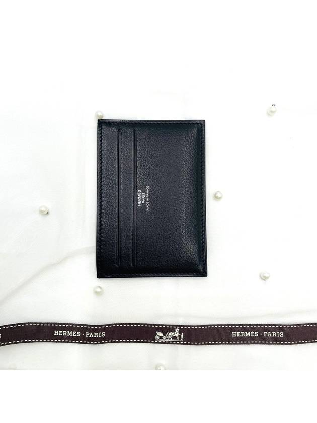 Citizen Twill Card Wallet Black - HERMES - BALAAN 4