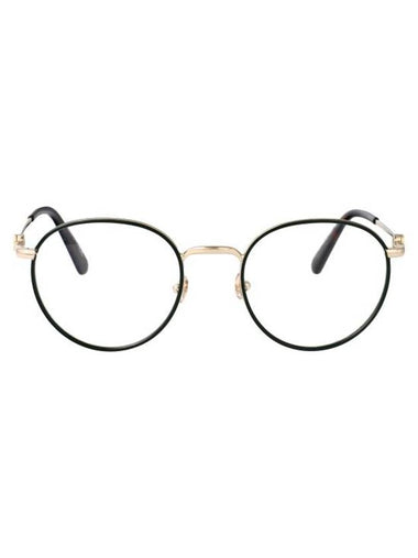 Eyewear Round Metal Eyeglasses Brown - MONCLER - BALAAN 1