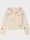 Bonpoint embroidery wool cardigan W03GCAK00017 131 Italian Kids - ETC - BALAAN 1