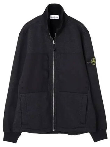 Plated Terry Fleece Track Top Comfort Fit Men - STONE ISLAND - BALAAN 1