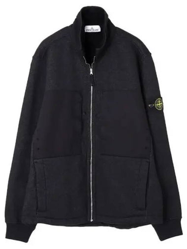 Plated terry fleece track top comfort fit - STONE ISLAND - BALAAN 1