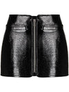 Short Skirt 322CJU048VY0003 9999 Black - COURREGES - BALAAN 1