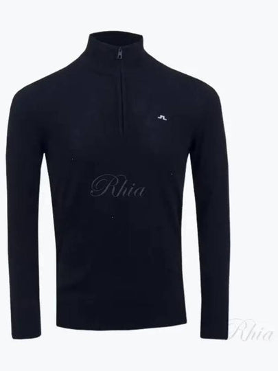 Kian Half Zip-Up Knit Top Navy - J.LINDEBERG - BALAAN 2