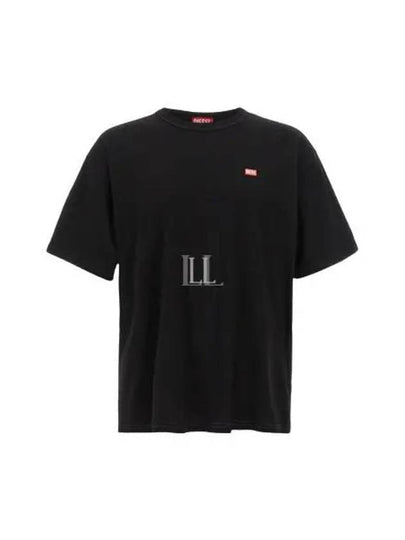 Small Logo Short Sleeve T-Shirt Black - DIESEL - BALAAN 2