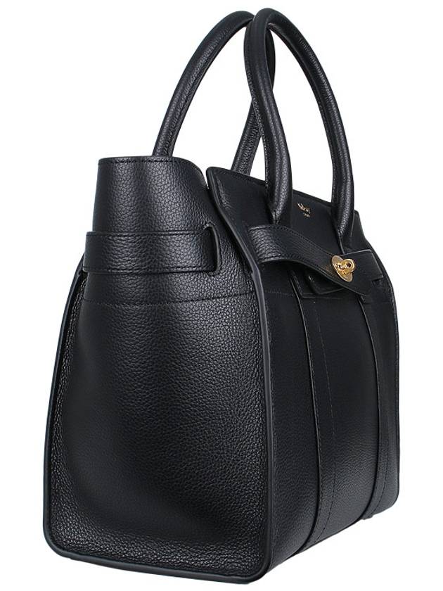 Small Classic Grain Zipper Tote Bag Black - MULBERRY - BALAAN 5