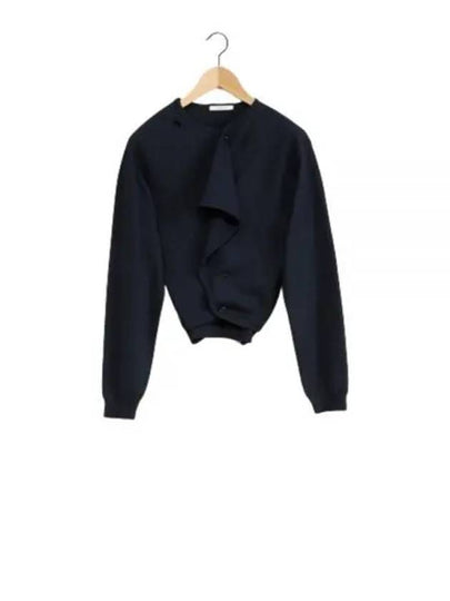 Trompe L'Oeil Cardigan Navy - LEMAIRE - BALAAN 2