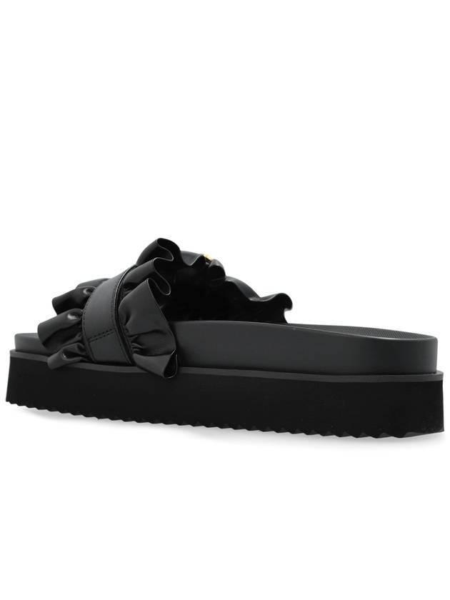 Versace Jeans Couture Platform Slides, Women's, Black - VERSACE - BALAAN 5