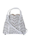 Mina 20 Vienne Wave Lux Calfskin Tote Bag White - ALAIA - BALAAN 2