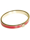 Kira Enamel Bangle Bracelet Gold Brilliant Red - TORY BURCH - BALAAN 5