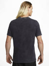 Men's Sportswear Wash Logo Cotton Short Sleeve T-Shirt Black - NIKE - BALAAN 4