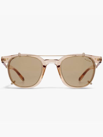 Cuba Square Frame Sunglasses Beige Gold - MCCOIN - BALAAN 1