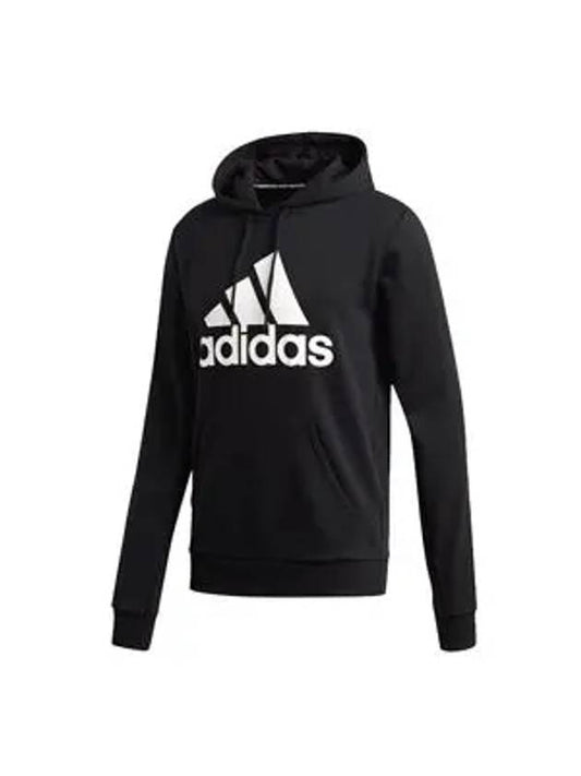 Badge of Sport French Terry Hoodie Black - ADIDAS - BALAAN 1