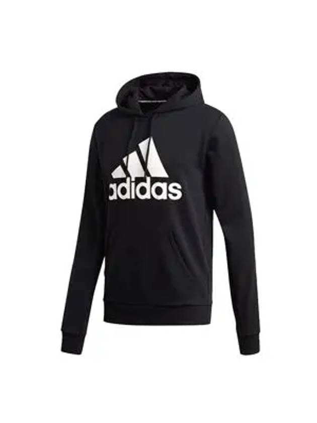 Badge of Sport French Terry Hoodie Black - ADIDAS - BALAAN 2