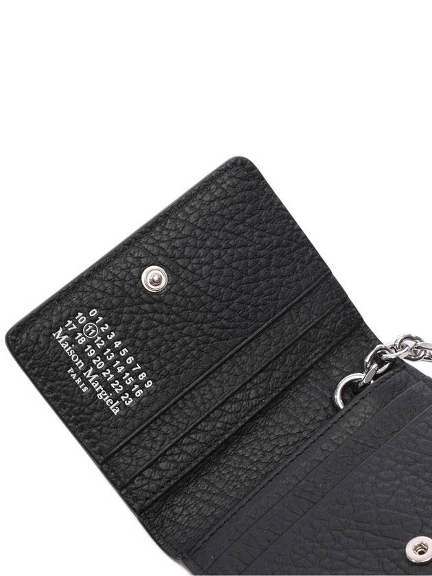 4 Stitch Keyring Card Wallet Black - MAISON MARGIELA - BALAAN 7