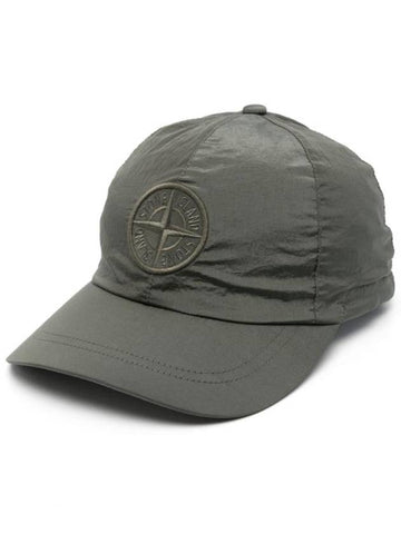 Nylon Logo Ball Cap Green - STONE ISLAND - BALAAN 1