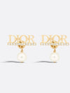 Dior evolution earrings gold finish metal white - DIOR - BALAAN 1