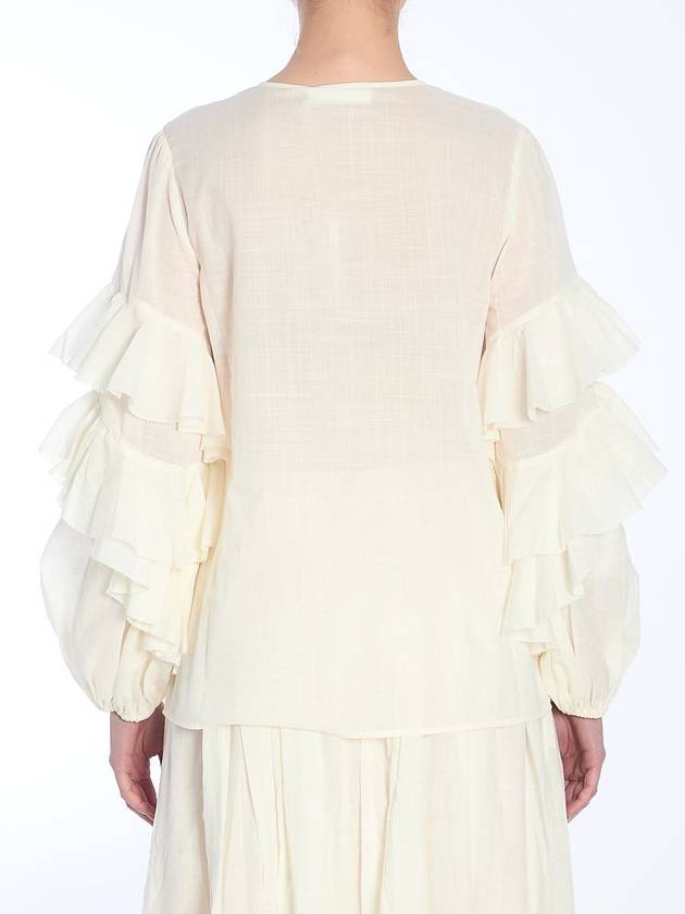 Ivory Blouse - ZIMMERMANN - BALAAN 4