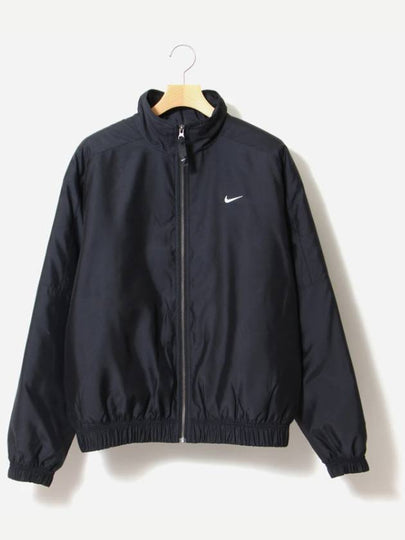 Sportswear NRG Solo Swoosh Satin Bomber Jacket Black - NIKE - BALAAN 2