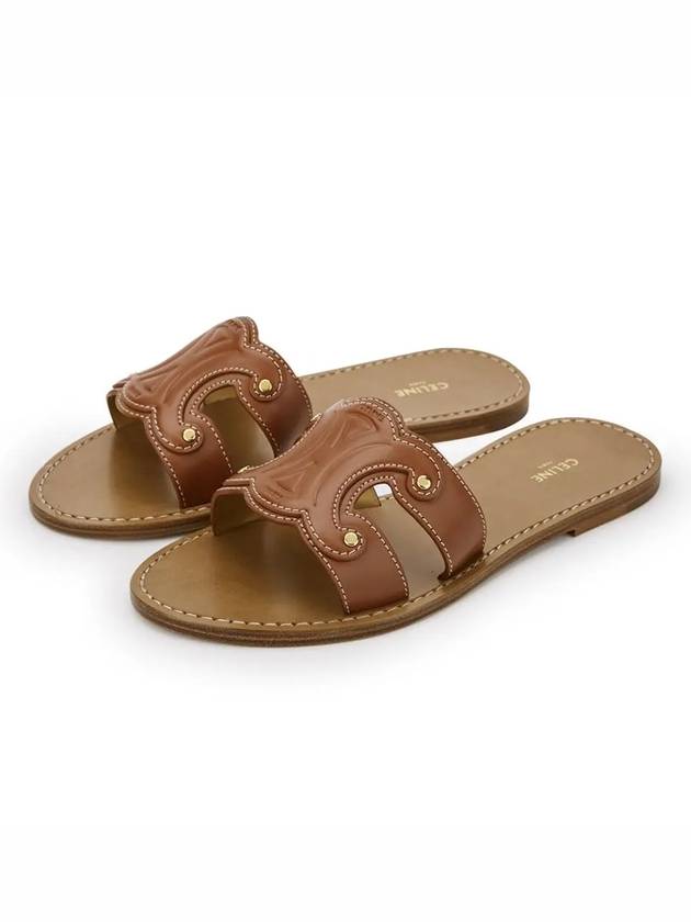 Women s Triomphe Mule Tan Slippers 352413767C 04LU - CELINE - BALAAN 3